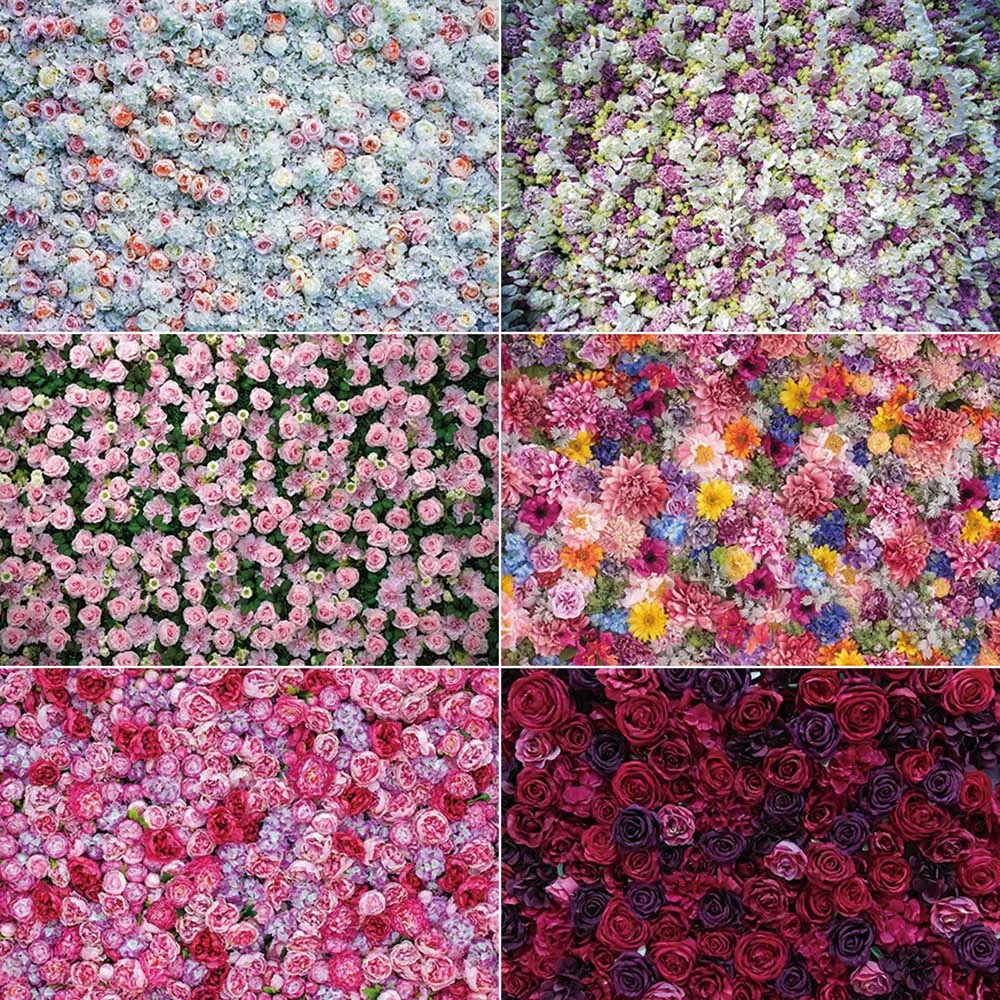 

Flower Wall Wedding Reception Backdrop Personalized Women's Birthday Decoration Background Photography Photo Studio Prop
