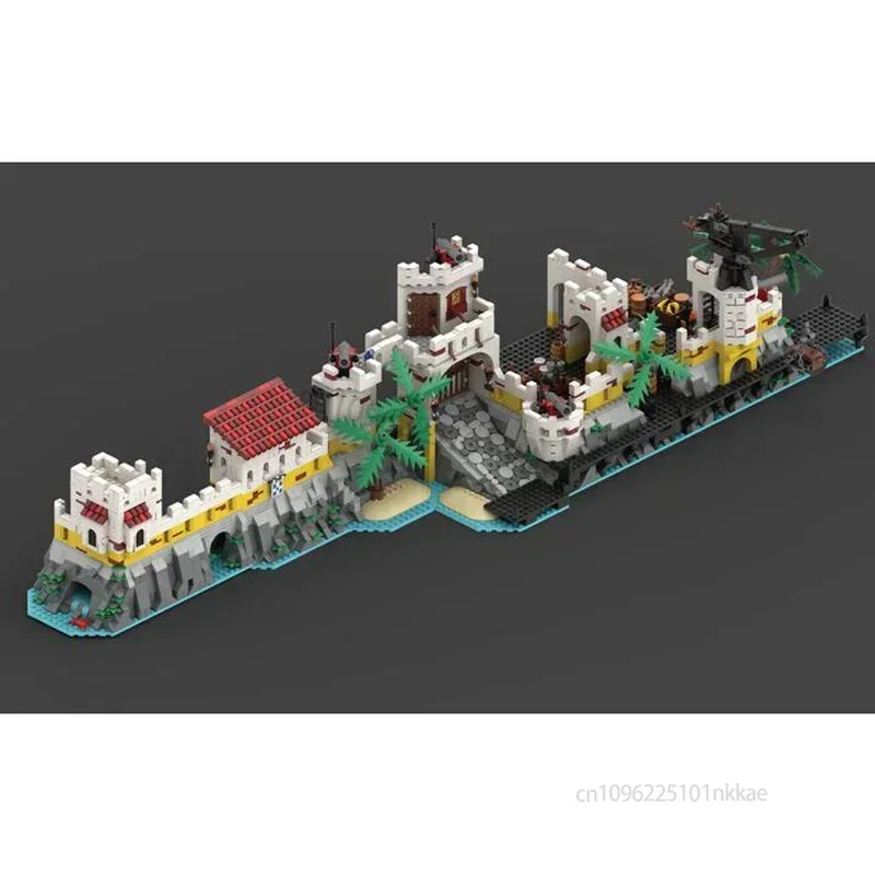 ชุดเสริม MOC สำหรับป้อมเอลโดราโด 10320 ถ้ำกลาง ท่าเรือ หอคอย ทางเข้าถ้ำ ห้องเก็บอาวุธ กำแพง ตัวต่อแบบโมดูลาร์ ของเล่น