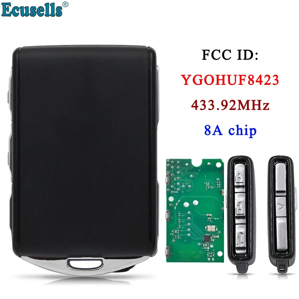 

Ecusells Smart Remote Key Fob FSK 433.92MHz 8A / H Chip for Volvo S90 XC40 XC60 XC90 V60 V90 FCC ID: YGOHUF8423