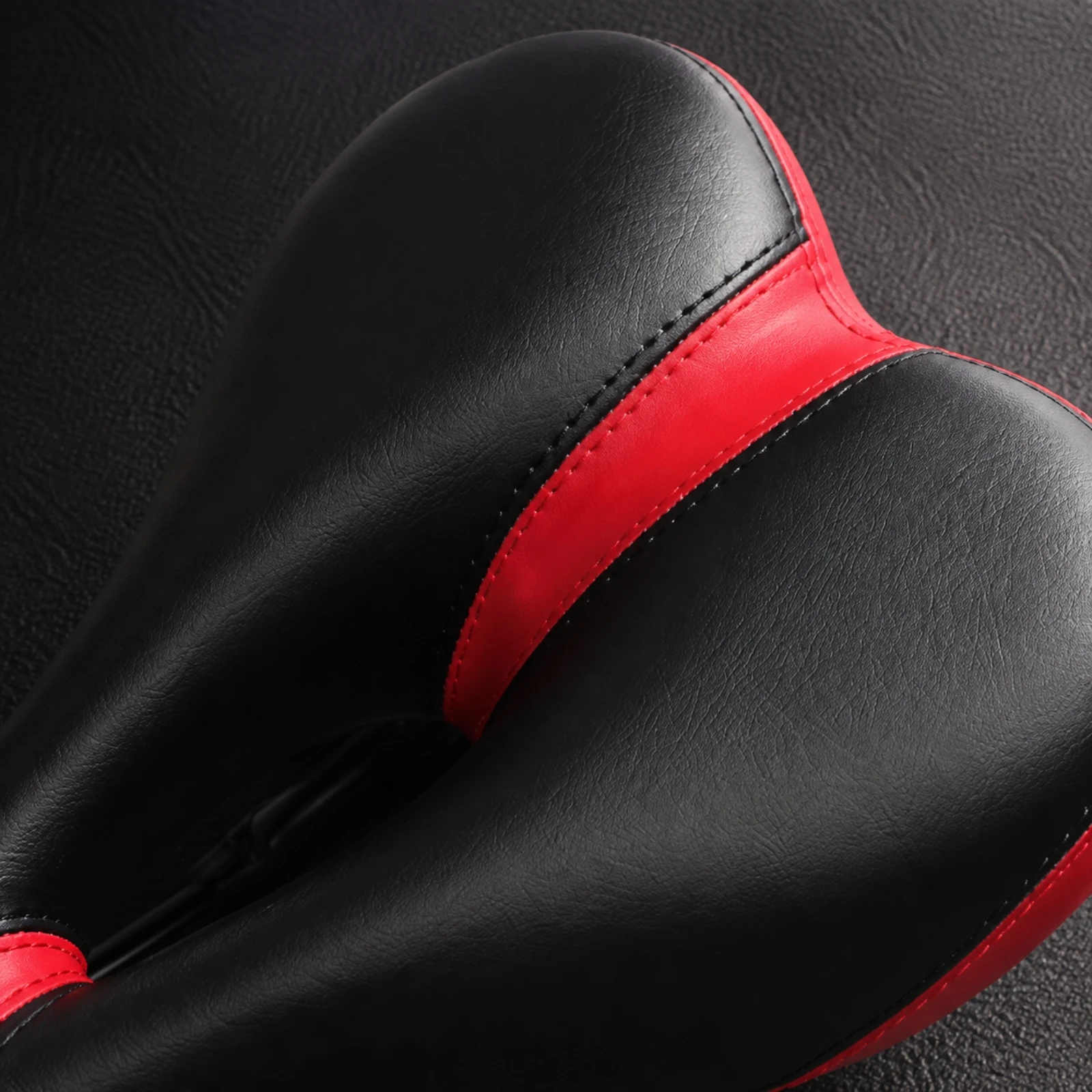 Padded Bike Saddle with Mounting Rail Breathable Replacement Bike Saddle Hollow Design Non-Slip for Indoor Cycling