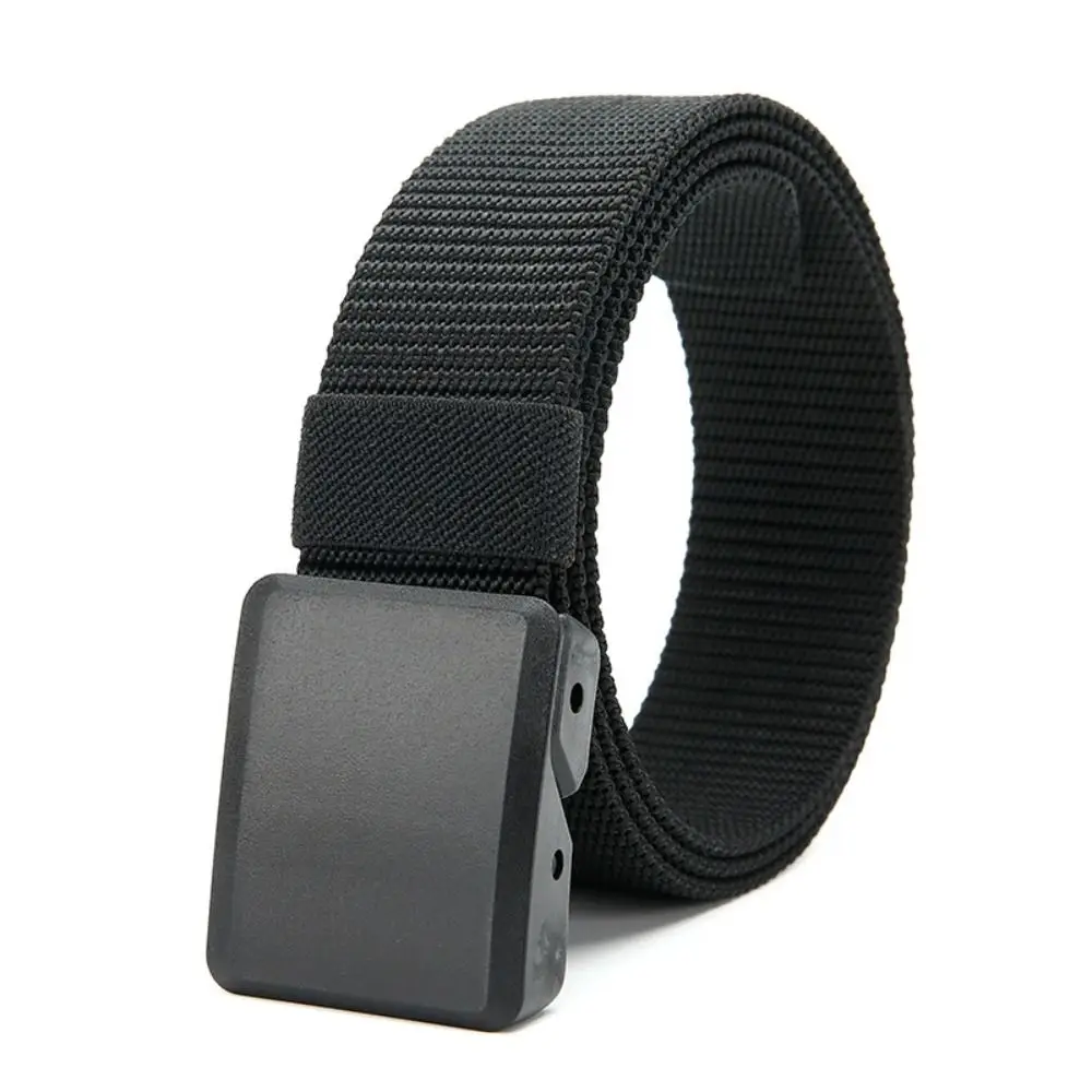 

Fashion Adjustable Nylon Braided Belt Luxury Brand Design Leisure Metal Free Waist Belt Casual Canvas Strap