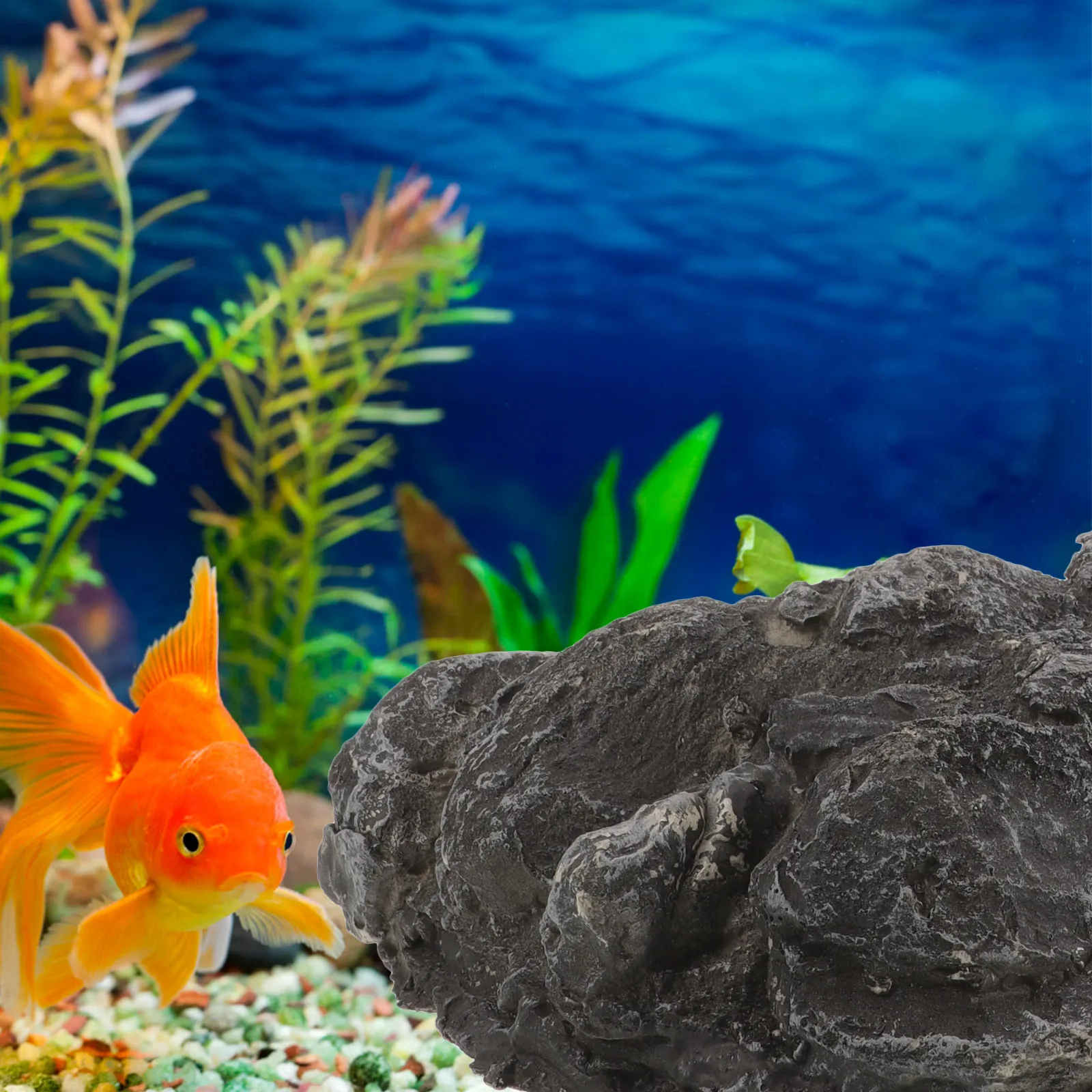 

Simulation Rock For Fish Tank Decorative Aquarium Rock Ornament Fake Stone Decor Resin Craft Fish Tank Accessories