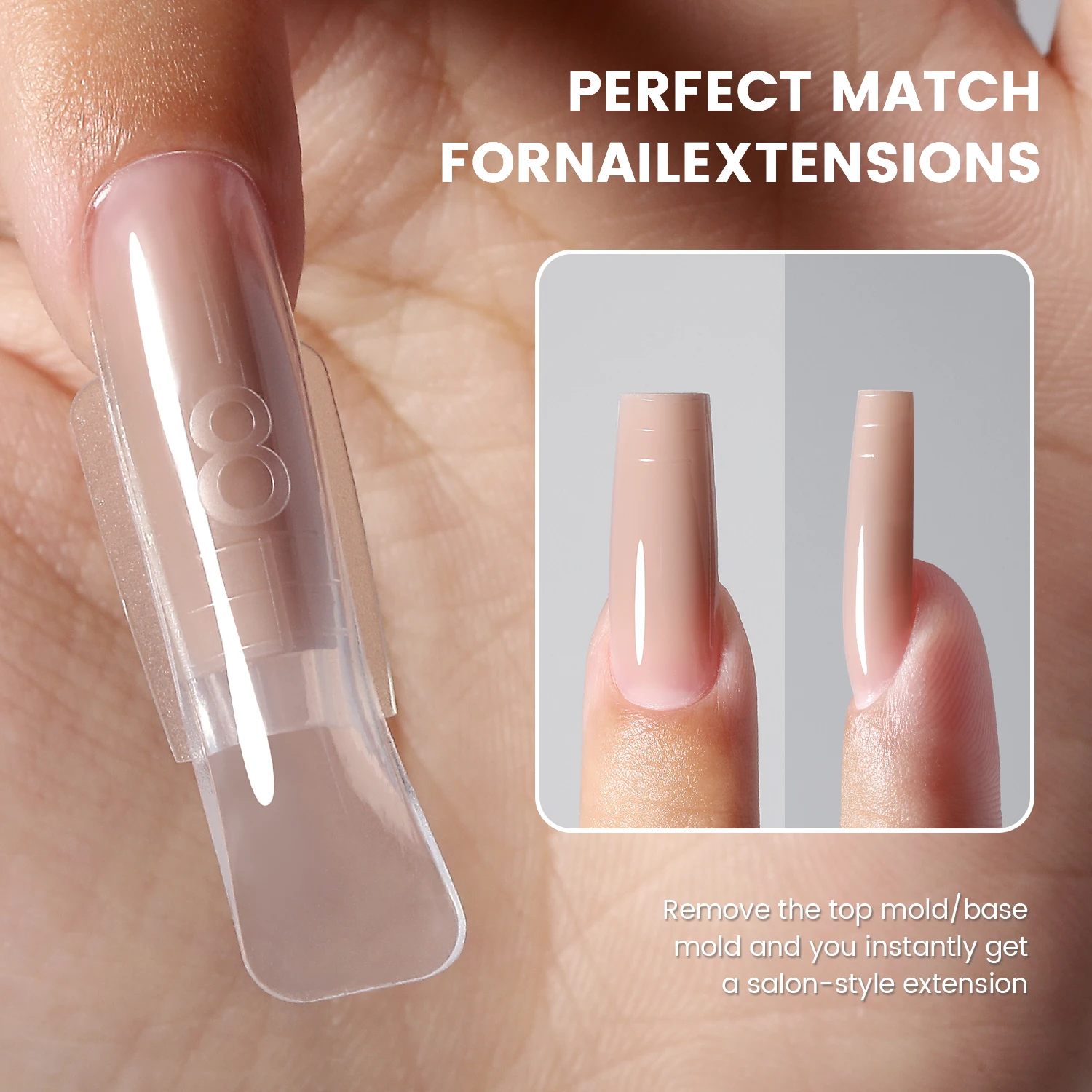 جديد YOKEFELLOW & MR مسمار ساندويتش شكل الأظافر 240 قطعة 15 حجم مربع ملحقات الأظافر العلوي والسفلي شكل مجموعة لملحقات الأظافر السريعة #3