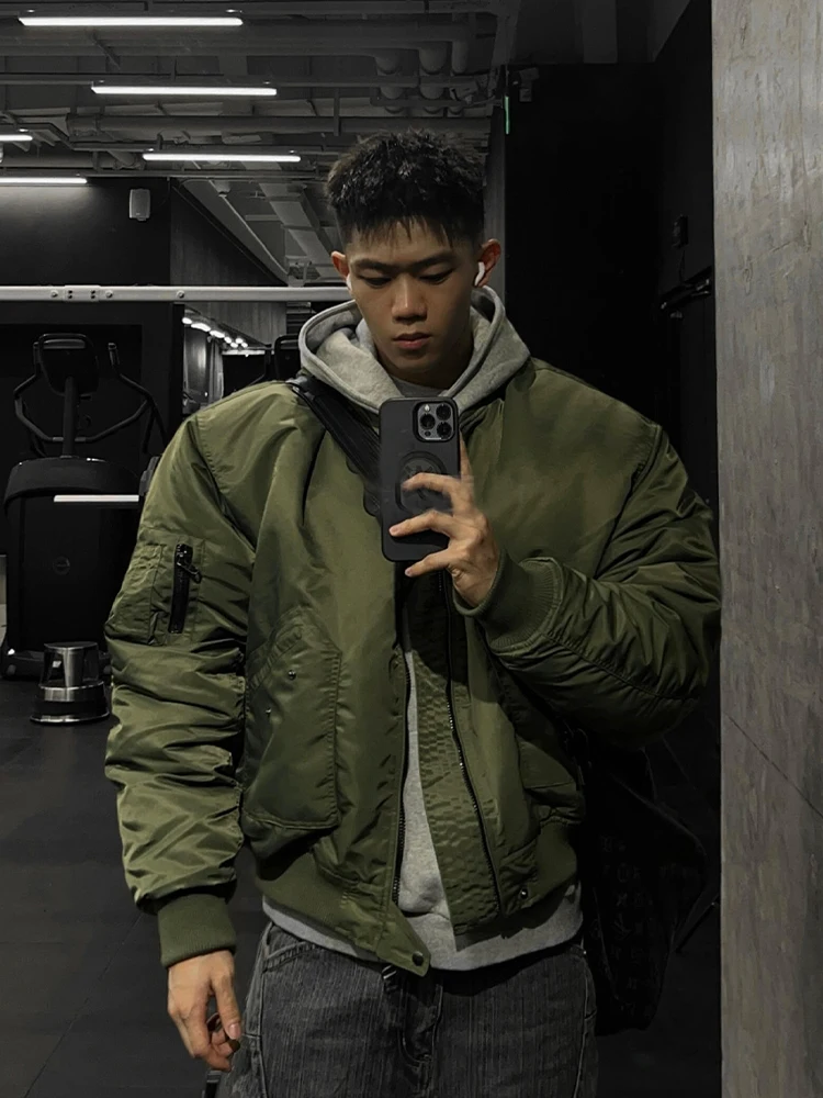 

Мужская демисезонная куртка-бомбер в стиле милитари, американский стиль, для молодежи, рабочая одежда