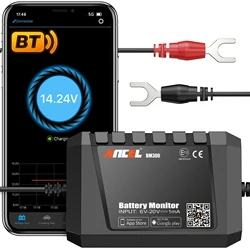 Tester batteria ANCEL BM300 12V per Android IOS tramite BT ricarica elettrica Test di tensione di prova Test batteria Monitor Test batteria