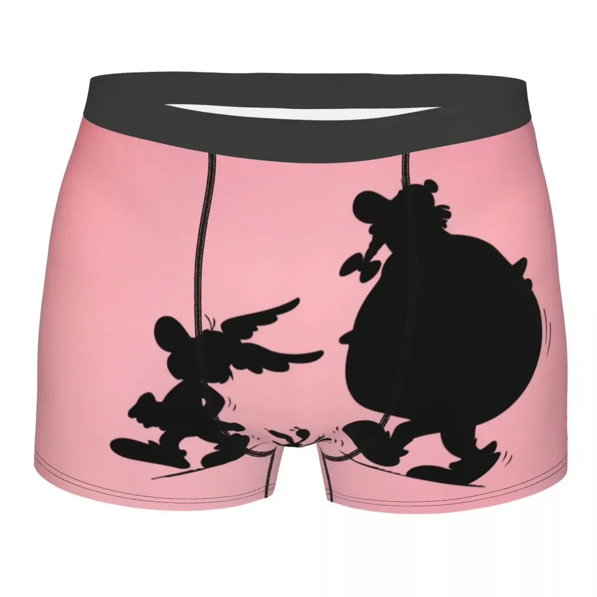 Custom Fashion Asterixs And Obelixs Adventure Comic Boxers Shorts Panties Men's Underpants Breathable Briefs Underwear