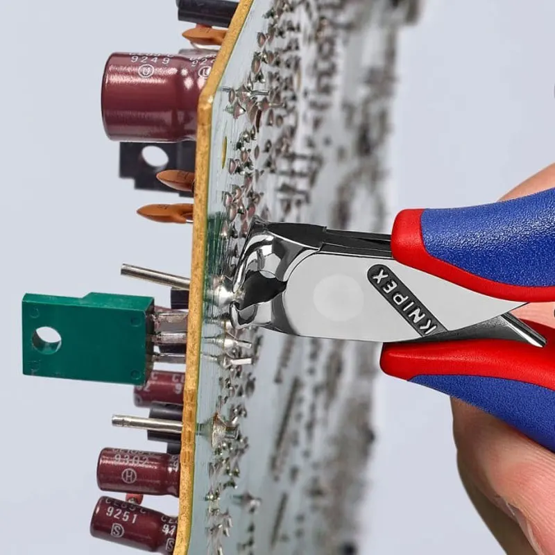 KNIPEX 64 02 115 Cutting Plier Oil-hardened Rust Protection Electronics End Cutting Nipper Easy Operation Low-friction Hand Tool