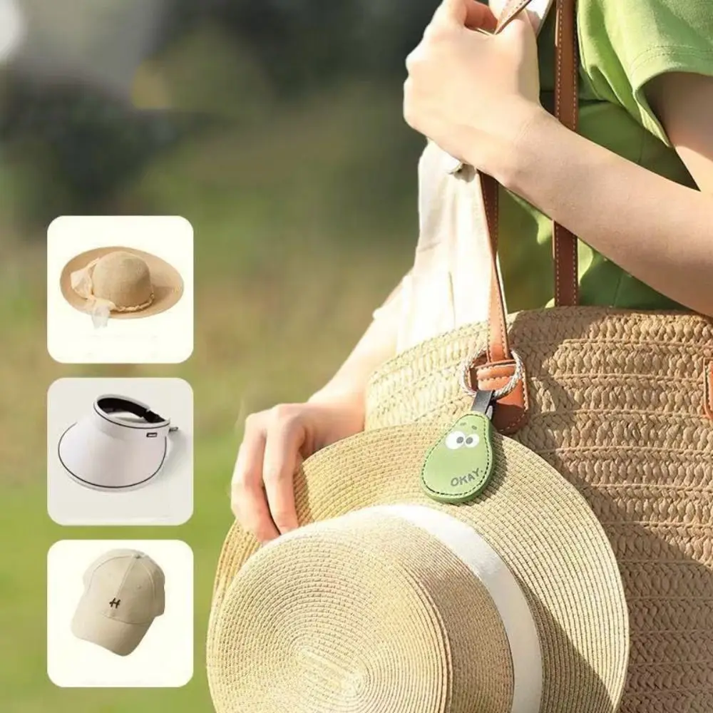 

Anti-lost Pu Leather Flower Magnetic Hat Clip Butterfly Portable Hat Storage Hat Holder Wallet Buckle Organizer Gadget