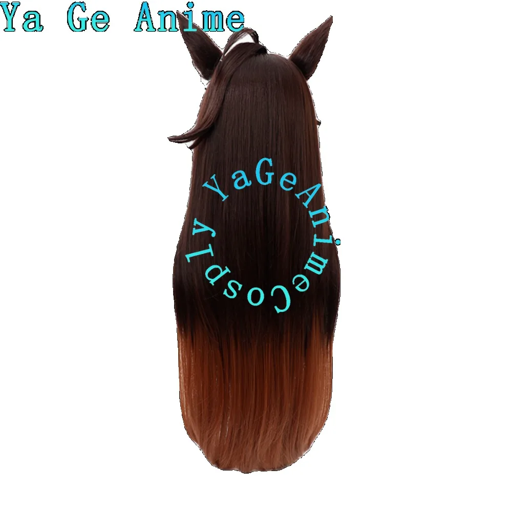 Wig Cosplay Anime Dan Game Halloween Live Show Uma Musume Pretty Derby Duramente Dengan Telinga Dan Ekor