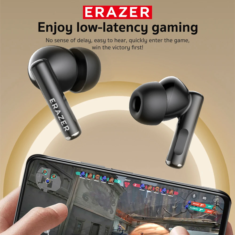 

High Quality Wireless Earphones ERAZER Earbuds High-definition LCD display Headphones 30 Hours Playback For Music SportGIFT