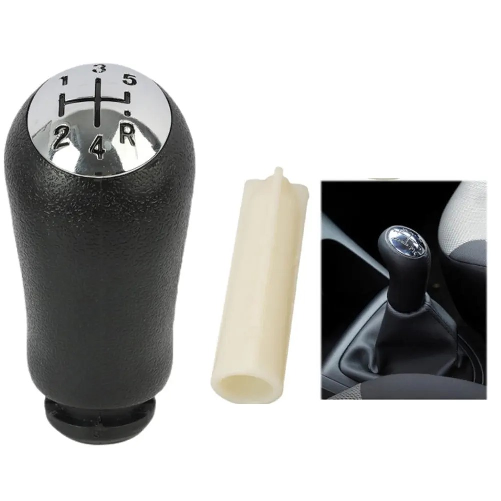Para Renault para Clio III para Megane 2 perilla de palanca de cambios Manual de 5 velocidades y adaptador perilla de palanca de cambios de coche piezas interiores de automóvil
