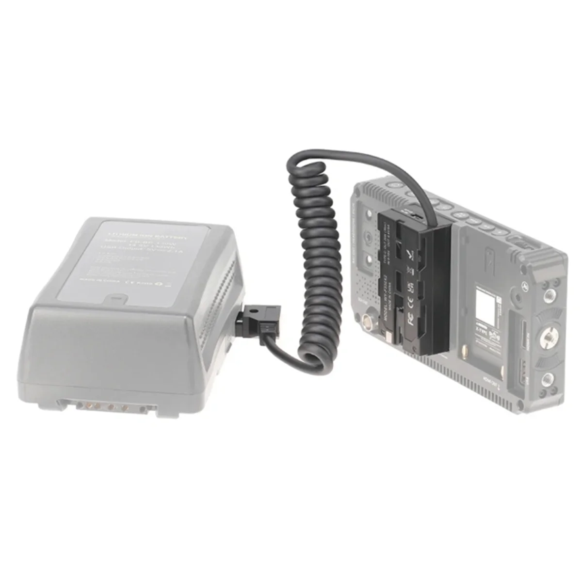 SMIEA Dummy Battery D-TAP to NP-F550 for NP-F550/F750/F970 Battery Double Sided Dummy Battery Power Adapter for Monitor/Camera