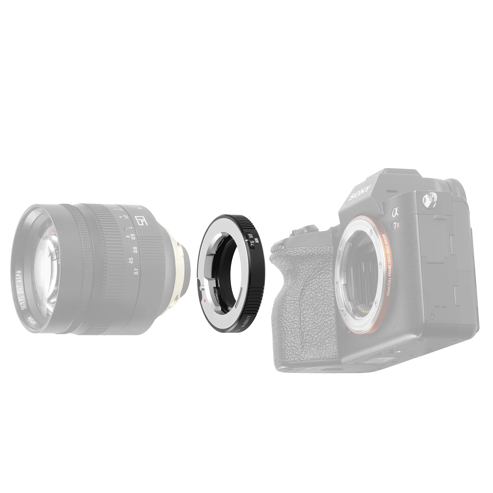 TTArtisan M-E 6Bit Adapter Lens Adapter Ring Mount Adapting and Exif Recording for M-Mount Lens for A7S A7III A5000 A6000