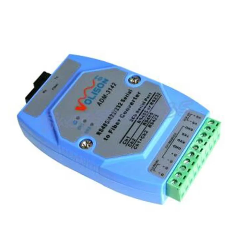 ADM-3142 Industrial 2-way Modbus RS485 fiber converter PLC 485 light cat 485 to fiber transceiver