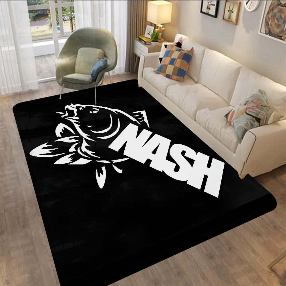 Nash Fishing Logo Kitchen Mat Kids Room Bedroom Decoration Balcony Anti-Slip Doormat Living Room Alfombra