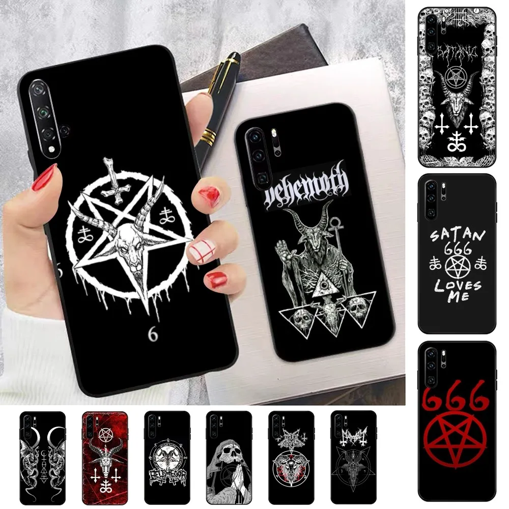 

Pentagram 666 Demonic Satanic Phone Case For Huawei P 8 9 10 20 30 40 50 Pro Lite Psmart Honor 10 Lite 70 Mate 20lite