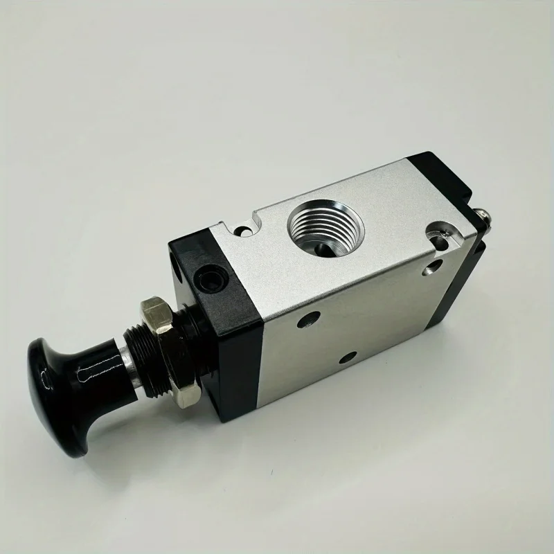 

Industrial-grade aluminum alloy three-way push-pull, 2-position manual lever - 1/4-inch NPT manual control, no c