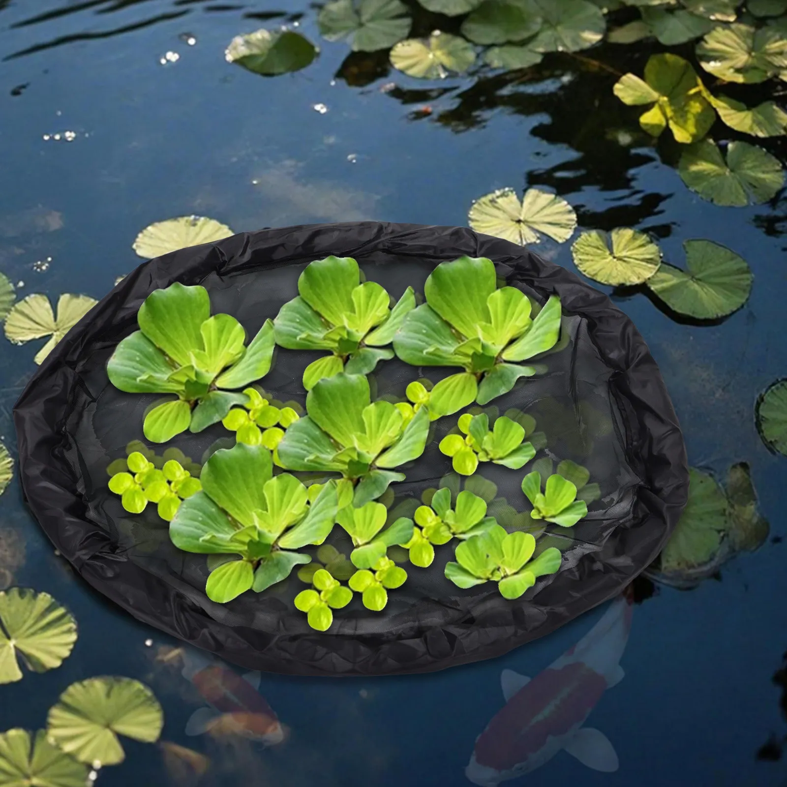 Floating Island Plants Protector Versatile Stylish Pond Decoration for Koi Gardens Floating Island Plants Netting Water Features