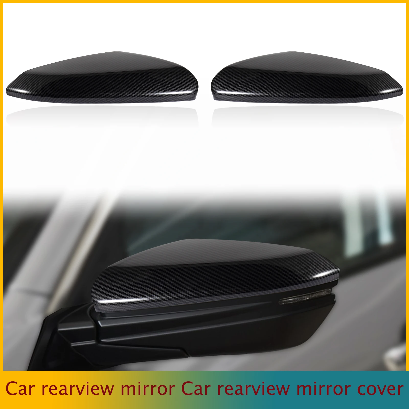 

Carbon Fiber Pattern Door Rearview Mirror Cover Cap Housing Fit for Honda Civic 10th Accessories 2016 2017 2018 2019 2020 2021