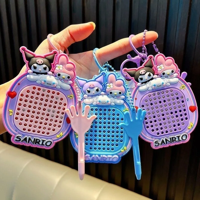 

Cinnamoroll Kuromi Anime Kawaii Sanrio Creative Magnetic Keychain Pendant Cute Cartoon Children Hanging Bag Gifts Toys