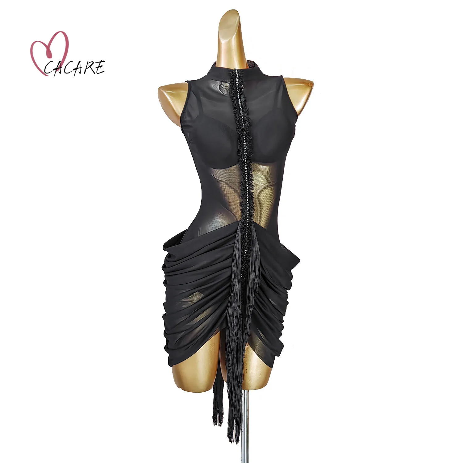 

Samba Line Dance Clothing Women Dance Wear Latin Dance Suit Dress Competition New Short Dresses zymdancestyle Stage Costume 1004