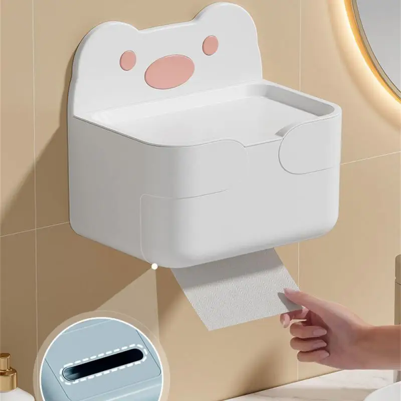 Tissue Box Moisture-proof Strong Bearing Capacity Out-of-the-box High Capacity Moisture Proof Sawtooth Paper Break Storage Box