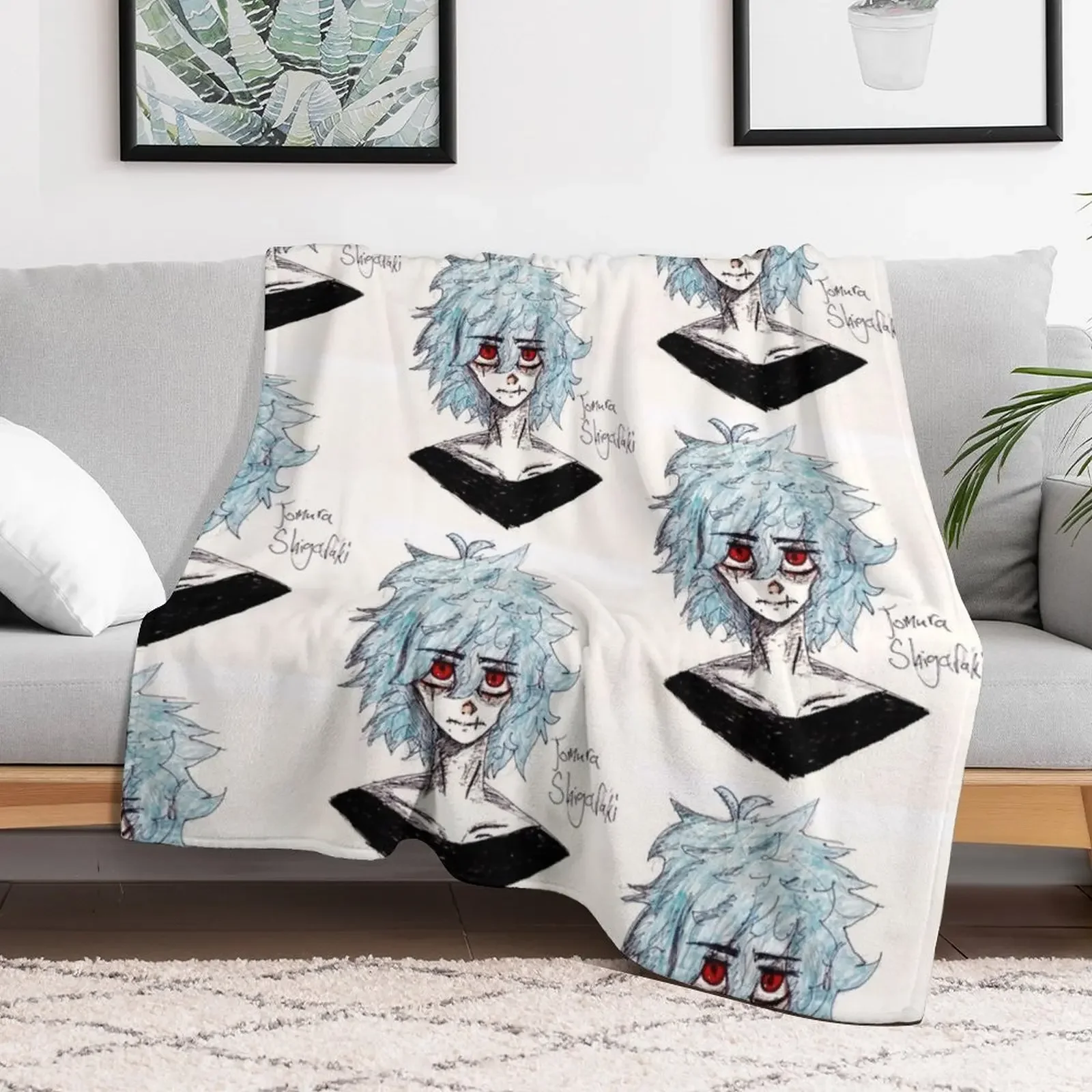 Tomura Shigaraki Throw Blanket Warm Winter beds Beach Blankets