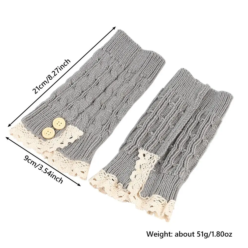 로리타 여성용 레그 워머, 일본 하라주쿠 스타일, 따뜻한 두꺼운 부츠 양말, 대학 스타일 프릴 레그 슬리브 워머, 겨울