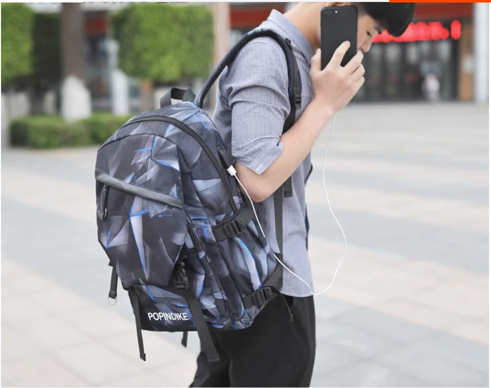 Modetrend koreanische Version Student Rucksack Herren große Kapazität personal isierte Tasche
