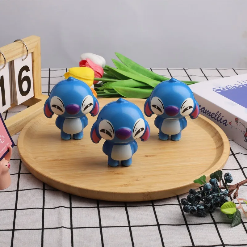 Cartoon Stitch PU Slow Rebound Toy Disney Cute Lilo & Stitch Strawberry Bear Pinch Music Relieve Stress Creative Children's Toy