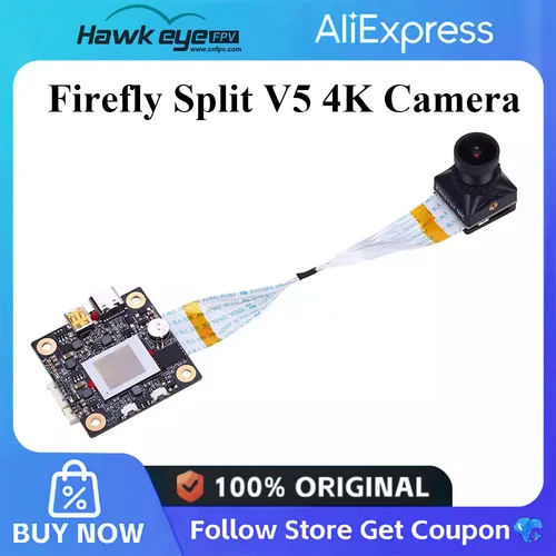 Imagen 1 del producto Hawkeye Split V5 4K 30FPS salida HDMI salida AV Sensor Sony UVC EIS DVR cámara Gyroflow para dispositivos HD/analógicos
