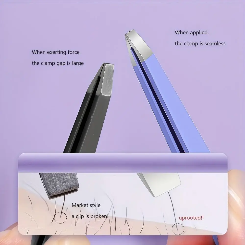 4 Pz/set Pinzette Per Sopracciglia In Acciaio Inox Set Punta A Punta Con Sacchetto di Immagazzinaggio Pinzette Per Barba Bocca Obliqua Pinzette Per Ciglia