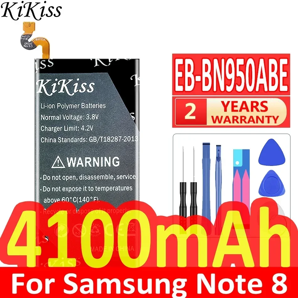 KiKiss Battery 4100mAh EB-BN950ABE for Samsung Galaxy Note 8 N950 SM-N950F N950FD N950U/U1 N950W N950N N9500 N9508 N950D