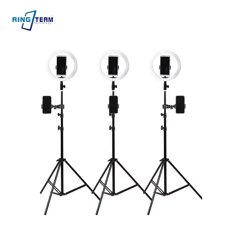 210cm Live Broadcast Tripod Landing Type Camera Selfie Video Light Frame Metal Holder Phone Tripod Stand Youtube Tiktok