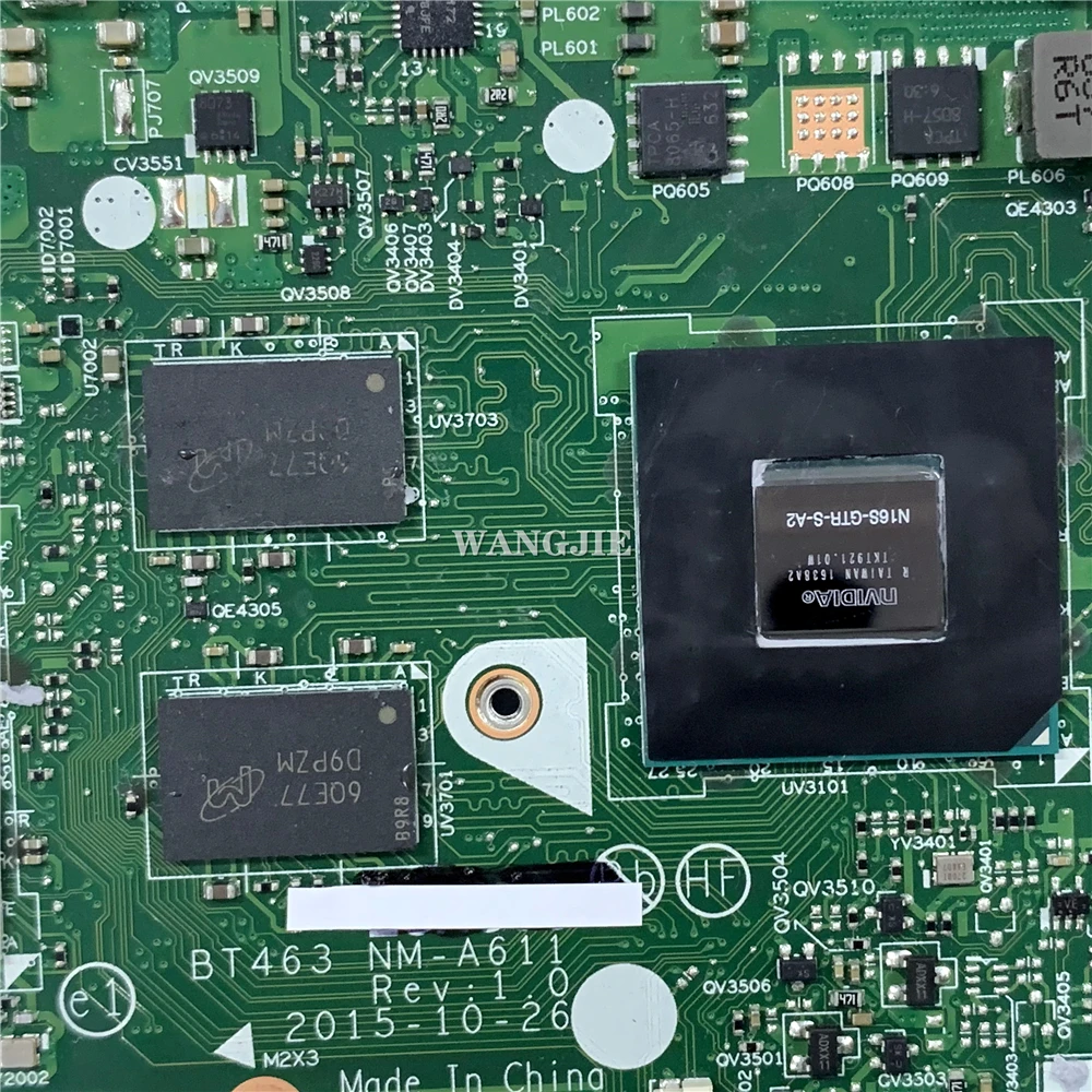 01AV878 01AV854 Para Lenovo Thinkpad T460P Laptop Placa-mãe I7-6820HQ CPU GT940M 2G GPU FRU:01AV866 BT463 NM-A611 100% Funcionando