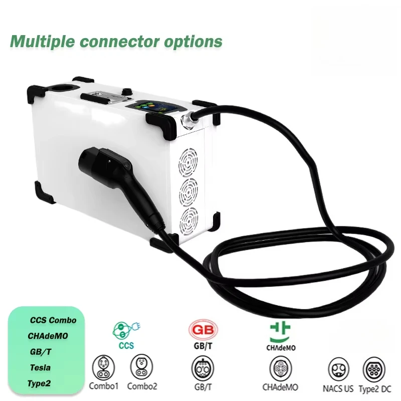 XTEVSE 30kw Portable DC for BYD GB/T 20KW 30kw 40kw DC Charger Portable 380Vac 5inch LCD Screen CE TUV Approved
