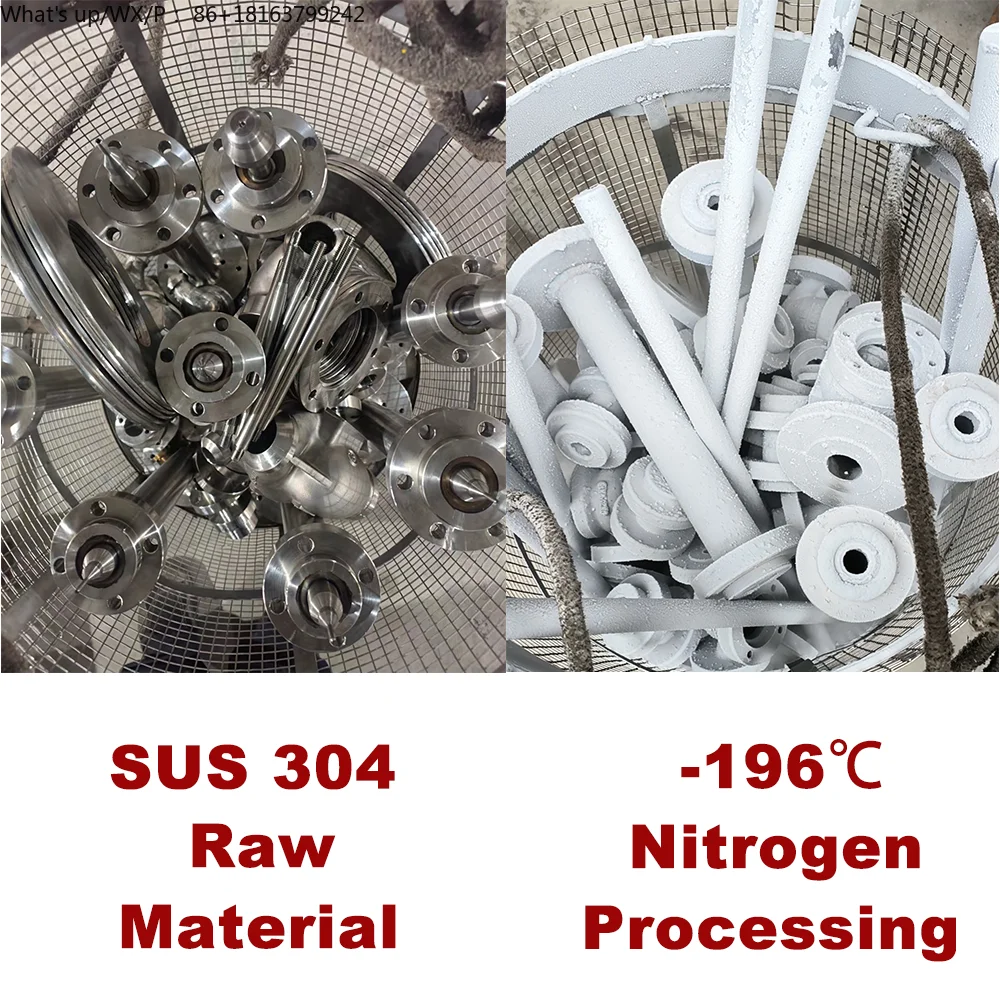 صمام التحكم المبرد للحجاب الحاجز الهوائي (-196 ° C)، SS316، ISO/CE، للمواد الغذائية والأنظمة #5