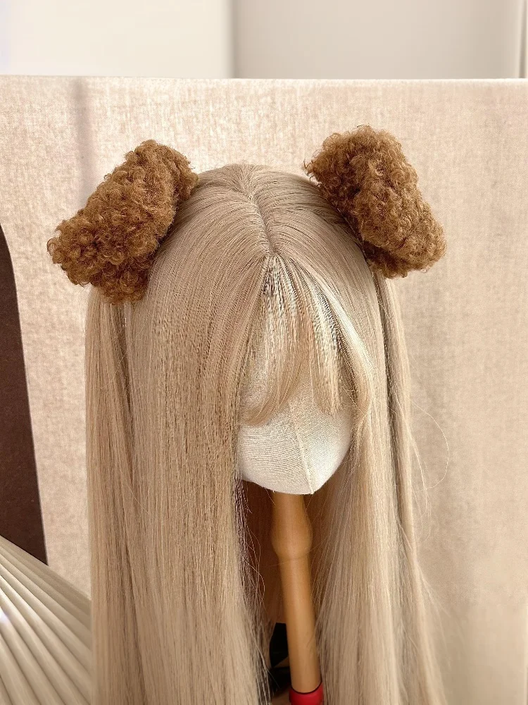 [ZYAS] 1 Paar neue süße Haarspangen mit Welpenohren für Mädchen, Plüsch-Haarspange, Kawaii-Haarspangen, Kopfbedeckung, Kinder-Haarschmuck, Geschenke – Detail 10