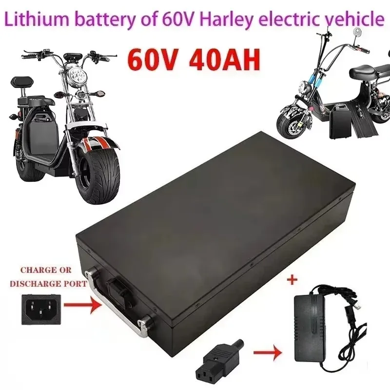 18650 60V 60ah For 250W~1500W bicycle Waterproof Lithium Battery+67.2V Charger Phosphate battery Power lithium battery pack