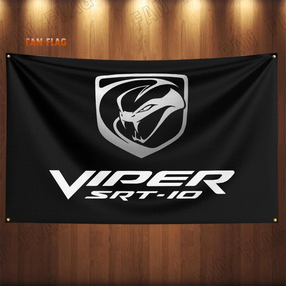 90x150CM Dodges Viper Ram Racing Car Flag Polyester Printed Decoration Banner Tapestry