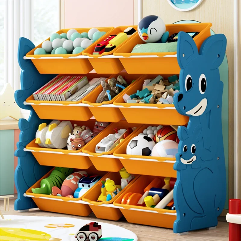 Wholesale Cheap Anti-Slip Plastic Kids Toy Rack Household Children Storage Cabinet