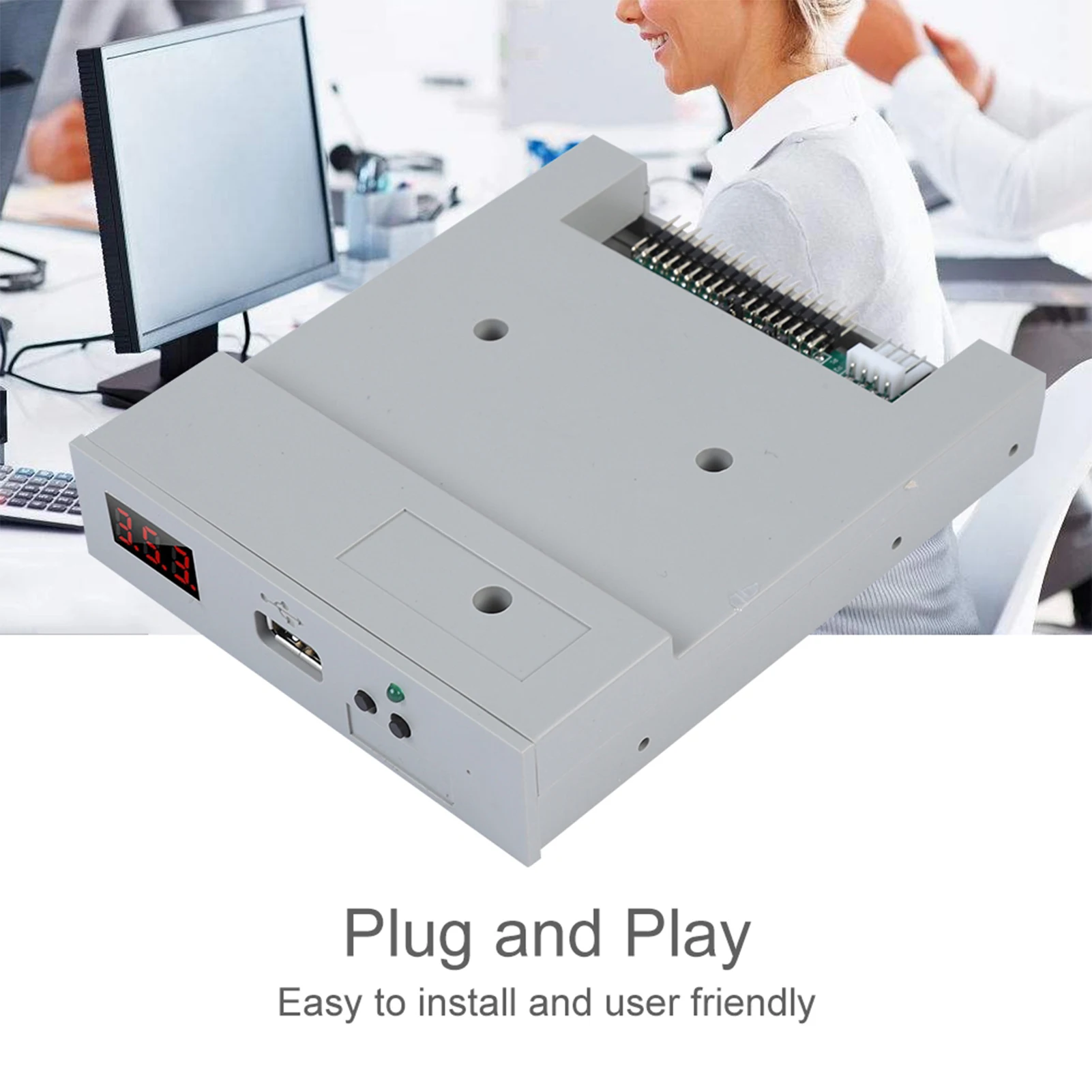 

Floppy USB Emulator Floppy Drive Emulator USB Emulator SFR1M44‑U100 3.5in 1.44MB USB SSD Floppy Drive Emulator Plug and Play