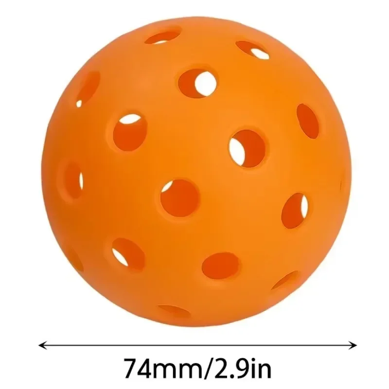 4/1pcs Durable Indoor Pickleball Balls 40 Holes 74mm Training Paddle Ball Plastic Pickleball for Entertainment and Practice