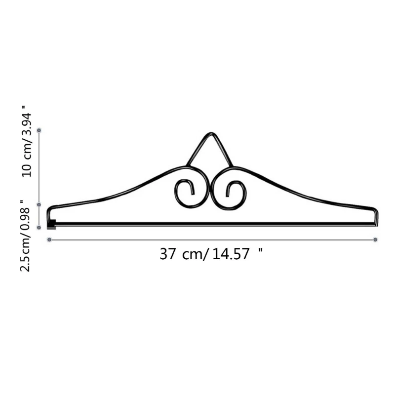 2pcs 정원 깃발 벽 스크롤 행거 금속 수평 정원 깃발 홀더 날씨 Dropship