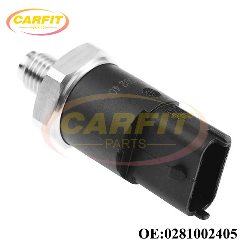 New OEM 0281002405 Fuel Rail Pressure Sensor For Renault Fiat Ducato BMW Hyundai Peugeot Boxer Citroen Relay Jumper Auto Parts