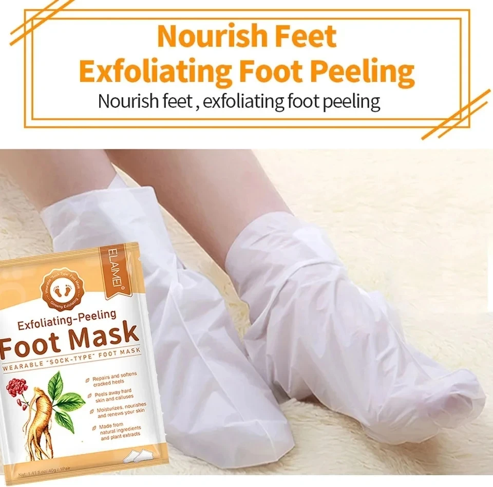 

Foot Mask Peeling for Legs Feet Mask Scrub Exfoliating Socks for Pedicure Anti Crack Heel Remove Skin Foot Patch