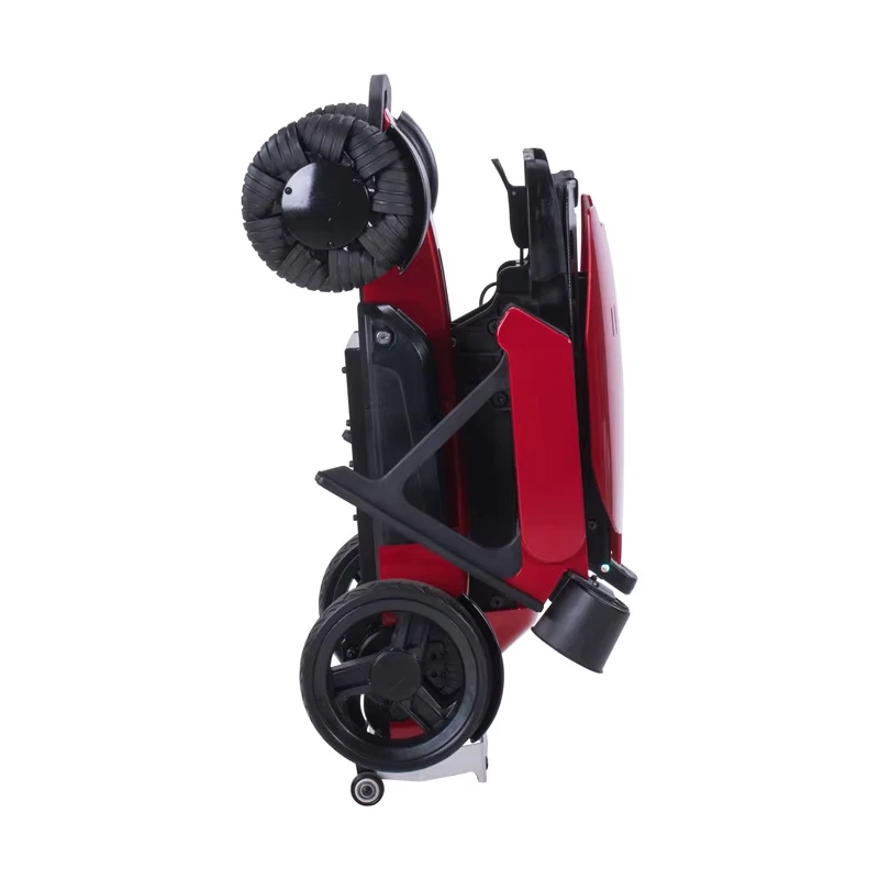 

Алюминиевая медицинская складная электрическая инвалидная коляска с регулируемой высотой, легкая, складная, электрическая.