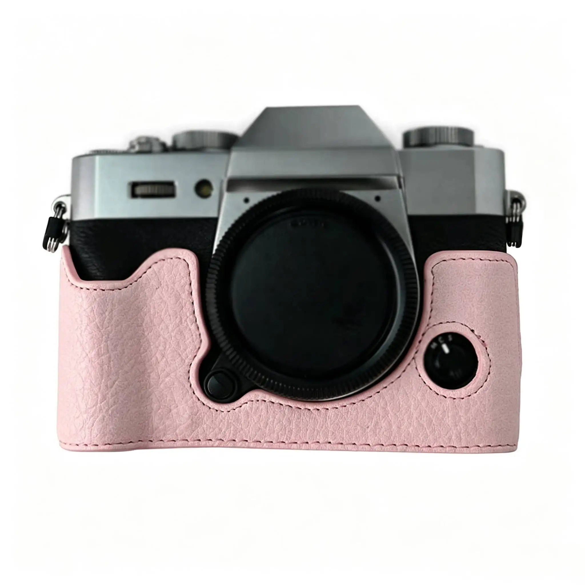 For Fujifilm X-T30 Retro Half Case Microfiber Leather Camera Cover With Quick-Release For Battery For Access Protective Shell