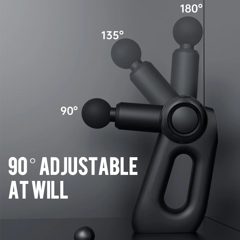 Deep Tissue Muscle Massage Gun Hot Cold Gym Sports Triangle Head Fascial Vibrator Targeting Body Back for Better Comfort