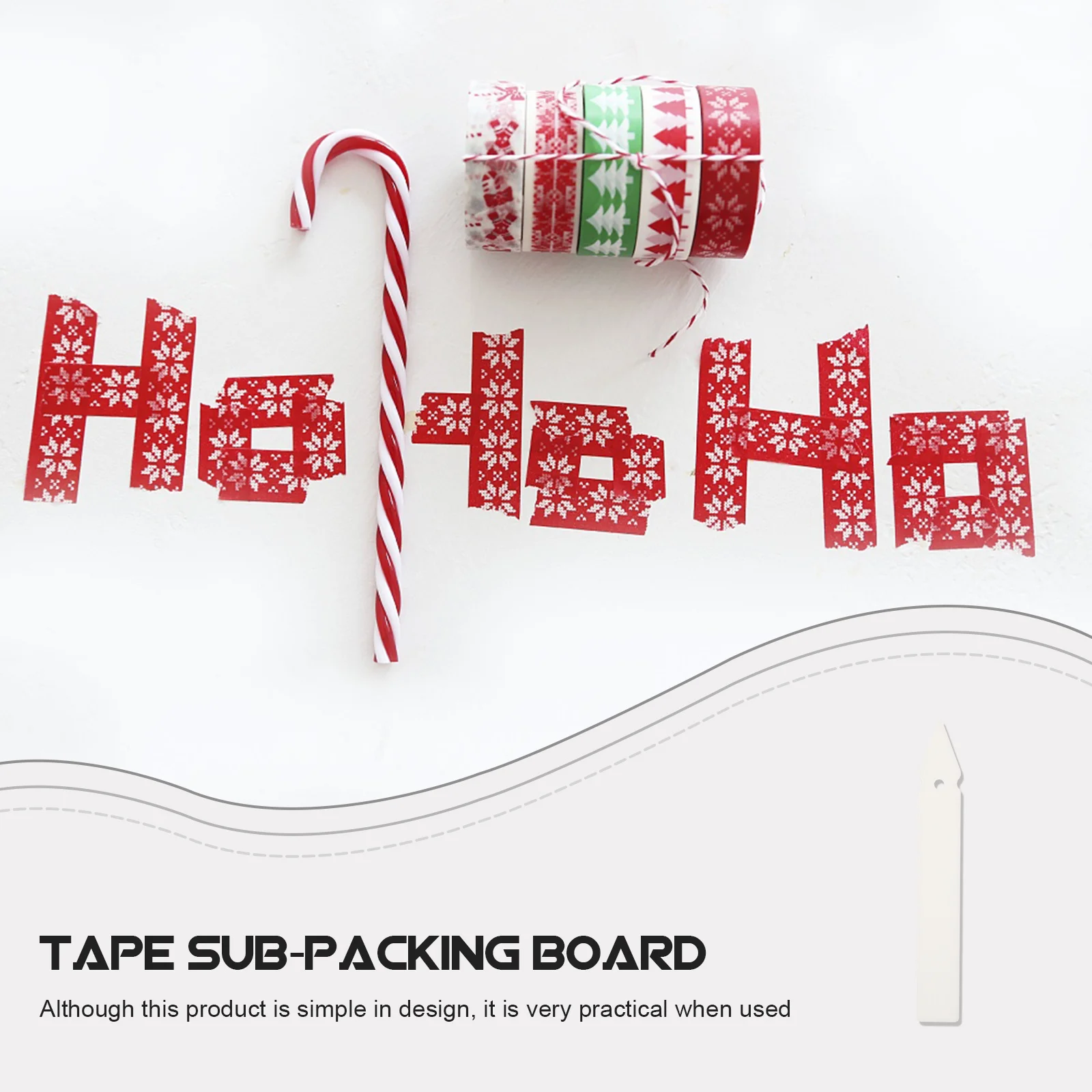 

50Pcs Tape Sub-Packing Plates Fashionable Small Light Convenient Marking Documents Home Office School White Tape Dispensers